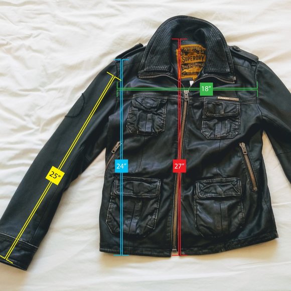 SuperDry Leather Jacket - Picture 6 of 8